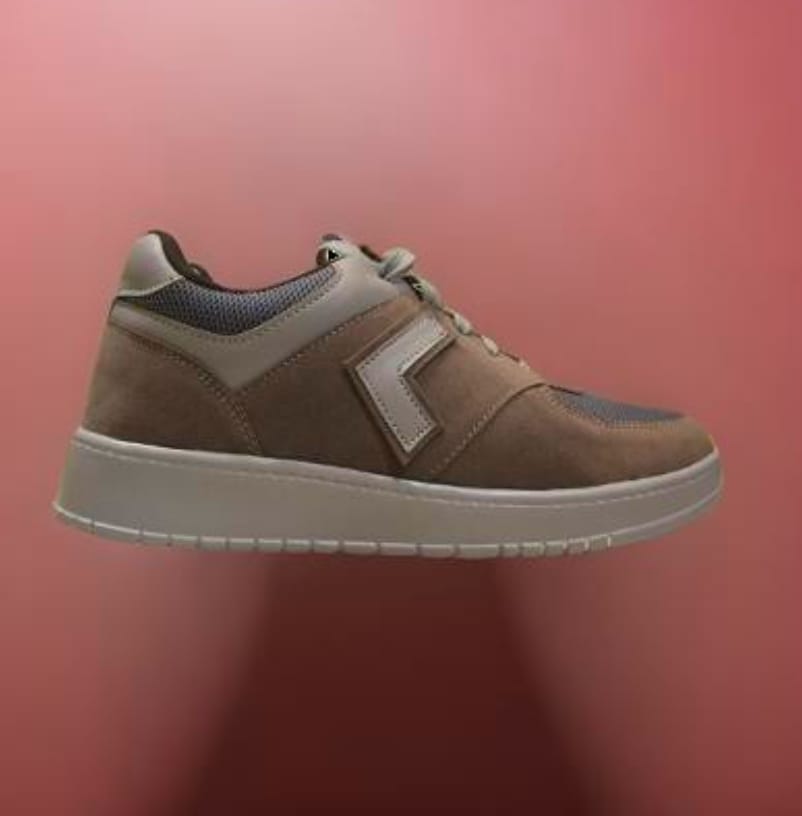 Zovra Glide | Taupe Luxe Sneakers